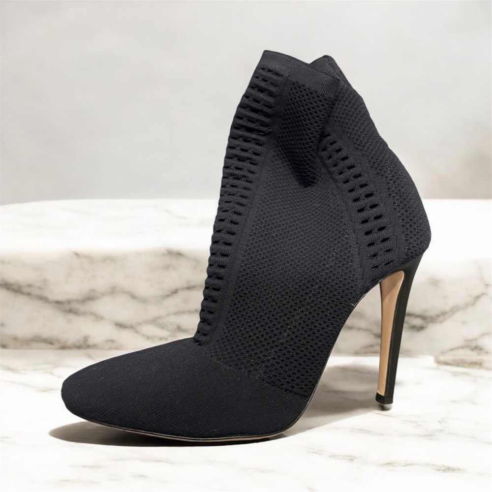 Gianvito Rossi Black Heeled Sock Boots
